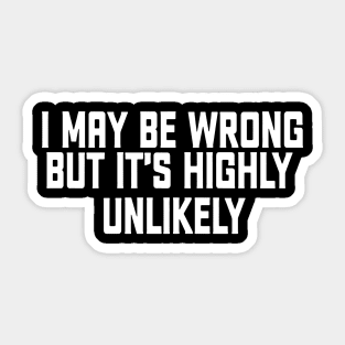 i may be wrong Sticker